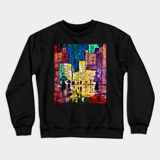 City Nights Crewneck Sweatshirt by gldomenech